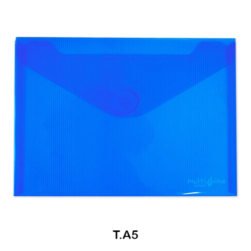 SOBRE MULTILINE PP A5 C/VELCRO AZUL