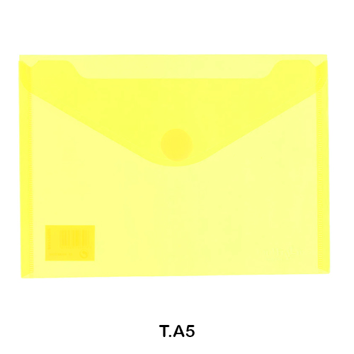 SOBRE MULTILINE PP A5 C/VELCRO AMARILLO