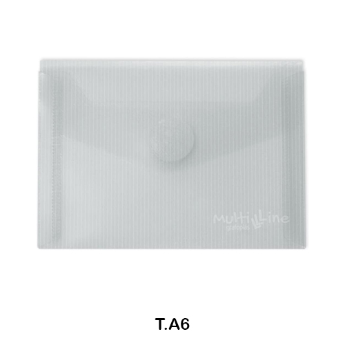 SOBRE MULTILINE PP A6 C/VELCRO TRANSPAR