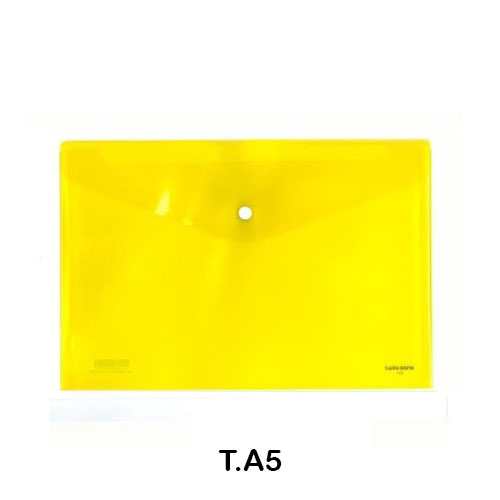 SOBRE PLASTICO A5 C/BROCHE AMARILLO