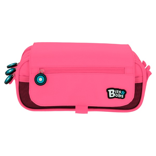 PORTATODO TRIPLE C/SOLAPA BITS ROSA