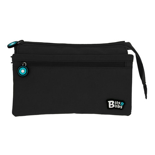 ESTUCHE CAUDRUPLE BITS&BOTS NEGRO