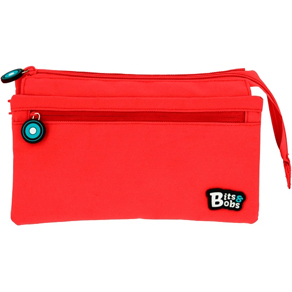 ESTUCHE CAUDRUPLE BITS&BOTS ROJO