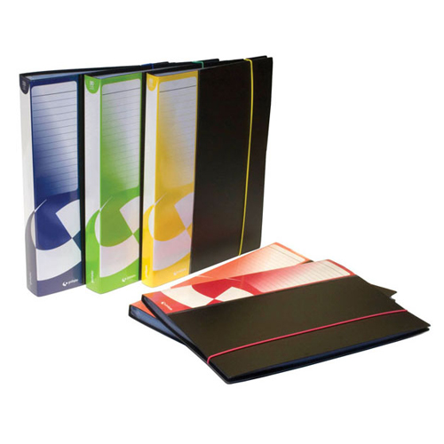 CARPETA 100 FUNDAS FOLIO NEGRO C/TARG.