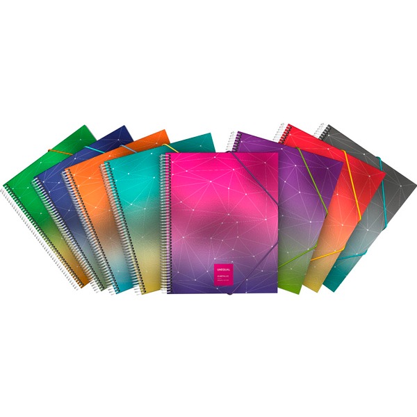 MAXIPLAS PP A4 40F UNEQ.METAL SURTIDO