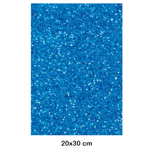 GOMA EVA AZUL PURPURINA 20X30CM 2MM