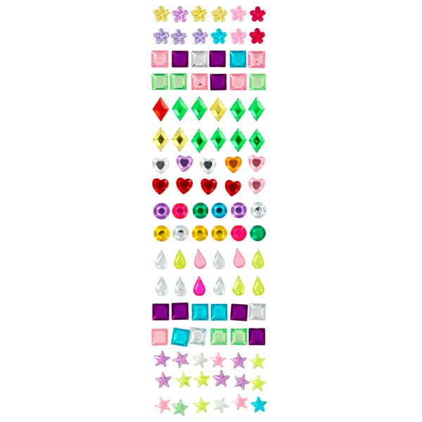 SET ADHESI.BRILLANTES FIGURAS COLORES 3