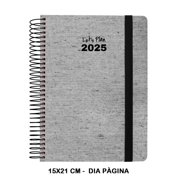 AGENDA 25 D/P 15X21 ECOJEANS NEGRO