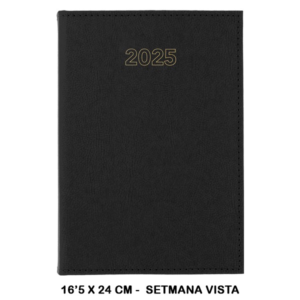 AGENDA 25 S/V 17X24 ZURICH NEGRO