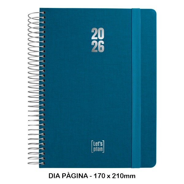 AGENDA 26 D/P 15X21 FANCY AZUL INDIGO