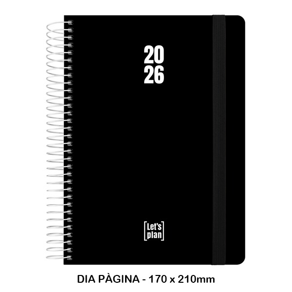 AGENDA 26 D/P 15X21 PP NEGRO