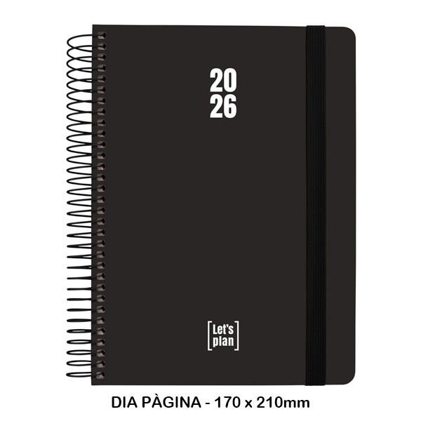 AGENDA 26 D/P 15X21 NEGRO