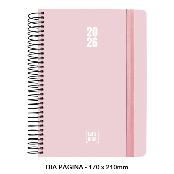 AGENDA 26 D/P 15X21 ROSA SOFT