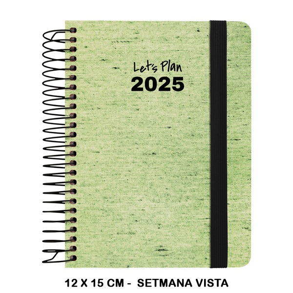 AGENDA 25 S/V A6 ECOJEANS VERDE