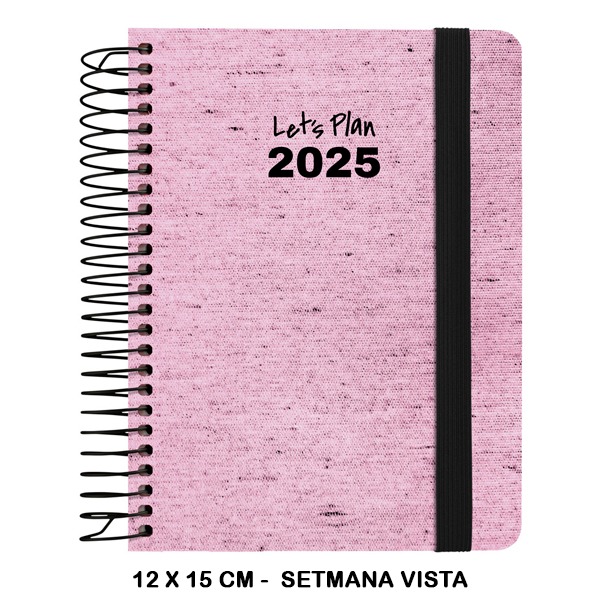 AGENDA 25 S/V A6 ECOJEANS ROSA