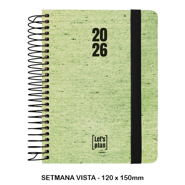 AGENDA 26 S/V A6 ECOJEANS VERDE