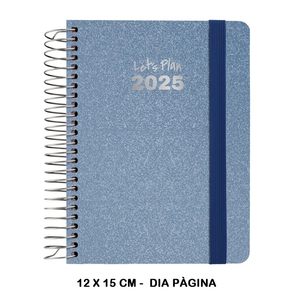 AGENDA 25 D/P A6 METALLIC AZUL