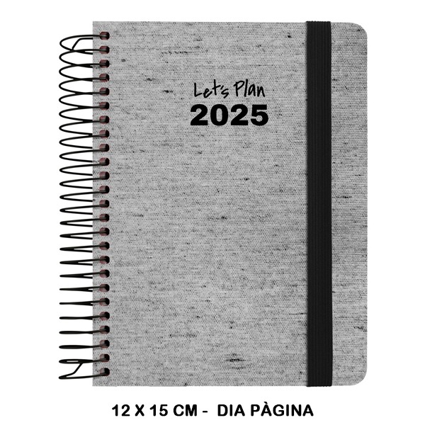 AGENDA 25 D/P A6 ECOJEANS NEGRO