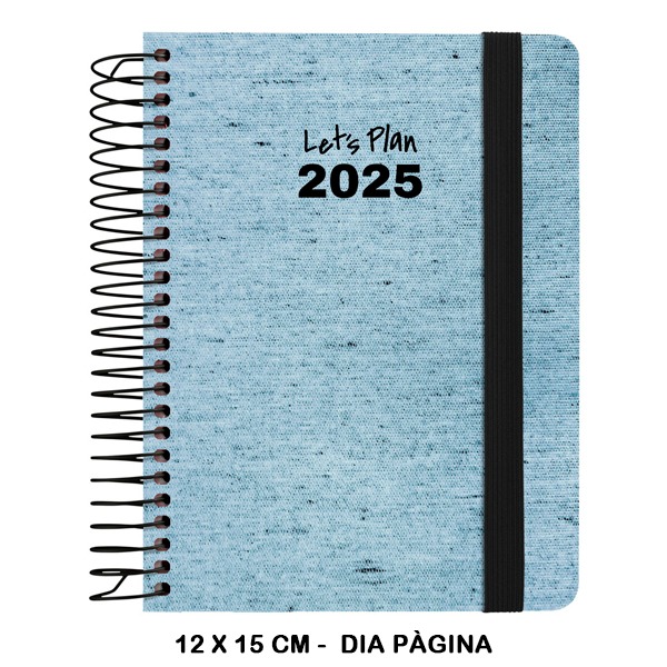 AGENDA 25 D/P A6 ECOJEANS AZUL