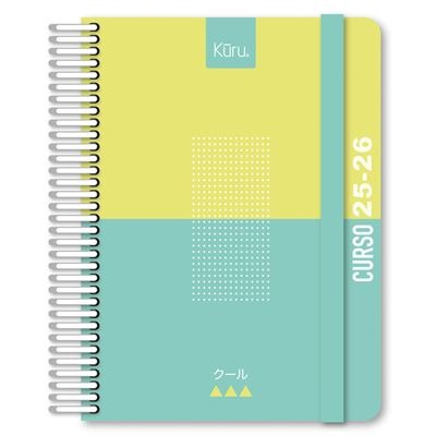 AGENDA ESCOLAR A5 2D/P 25/26 KURU TURQUE