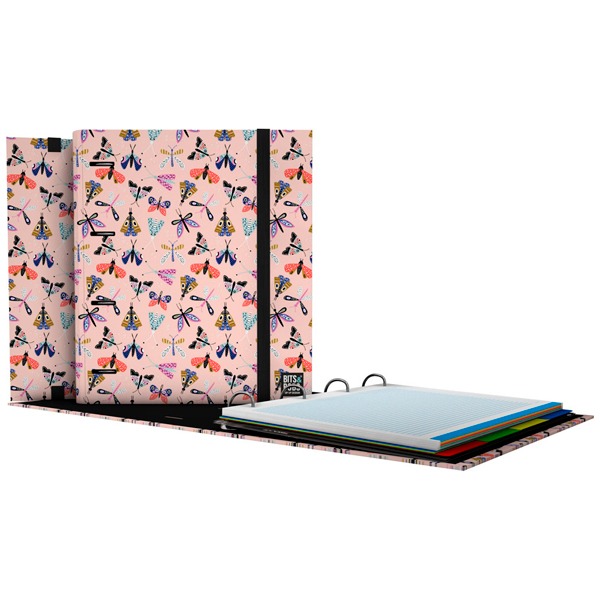 CARPEBOOK A4 4 ANILLAS B&B24 BUTTERFLY