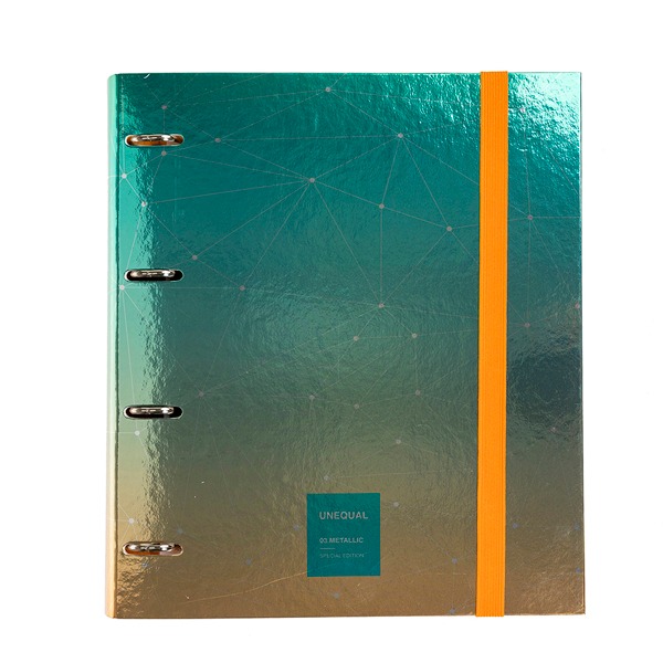 CARPEBOOK FORR 4D35 A4 UNEQ.METAL VERDE