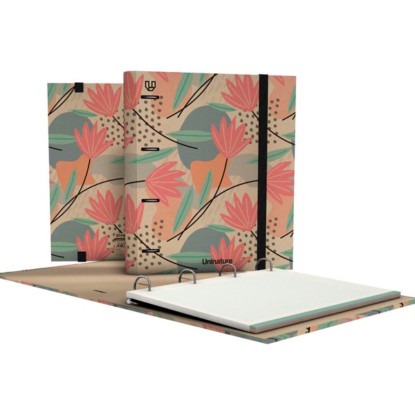 CARPEBOOK FORR.4D35 A4 UNINATURE FLORES