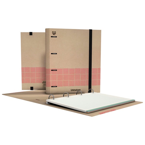 CARPEBOOK FORR.4D35 A4 UNINATURE ROSA