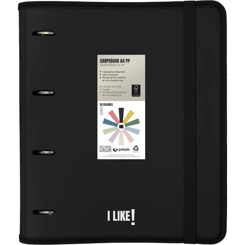 CARPEBOOK PP A4 LIKE3 NEGRO