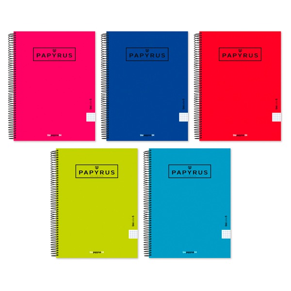 LIBRETA A4+ 120H 90GR PAPYRUS SURTIDO