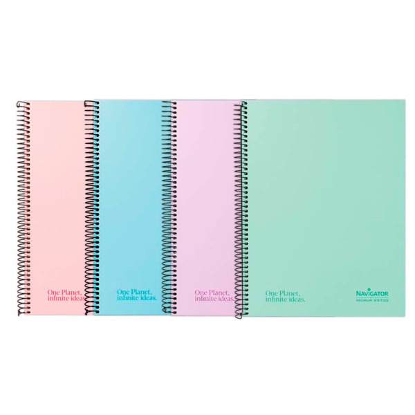 LIBRETA A4+ 80H 80GR CUAD.5MM SURT.PAST