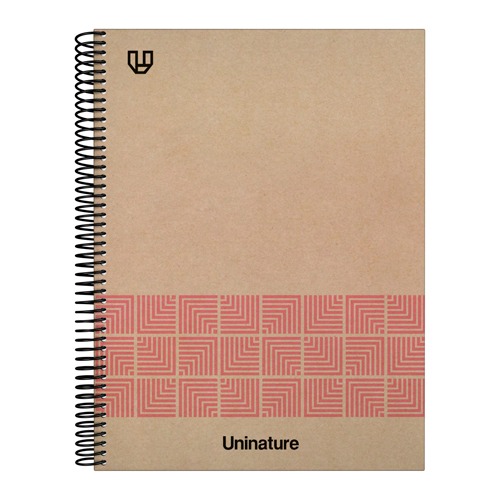LIBRETA A4 80H 90G 4X4 UNINAT ROSA
