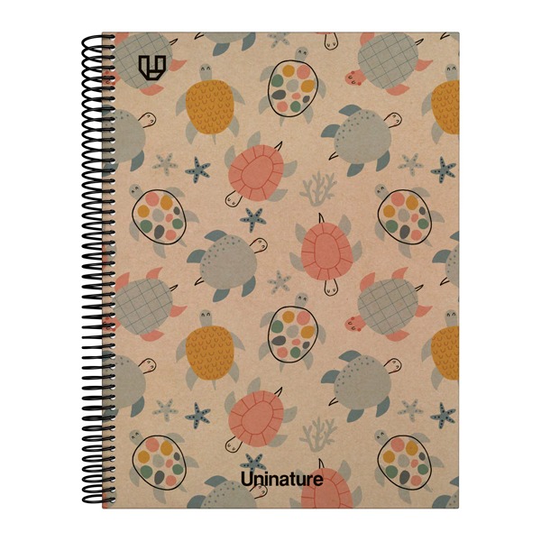 LIBRETA A4 80H 90G 4X4 UNINAT. TORTUGAS