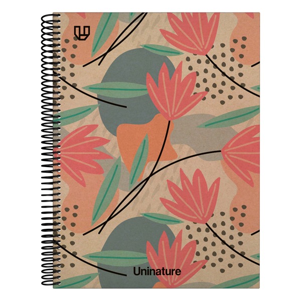LIBRETA A4 80H 90G LISO UNINAT. FLORES