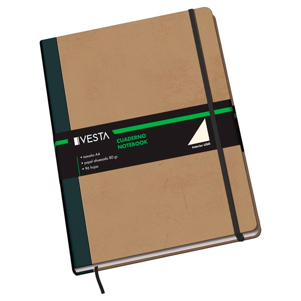 CUADERNO VESTA NATURA A4 LISO