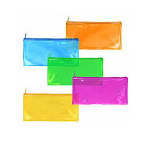 ESTUCHE PLASTICO PVC TRANSLUCIDO PLANO