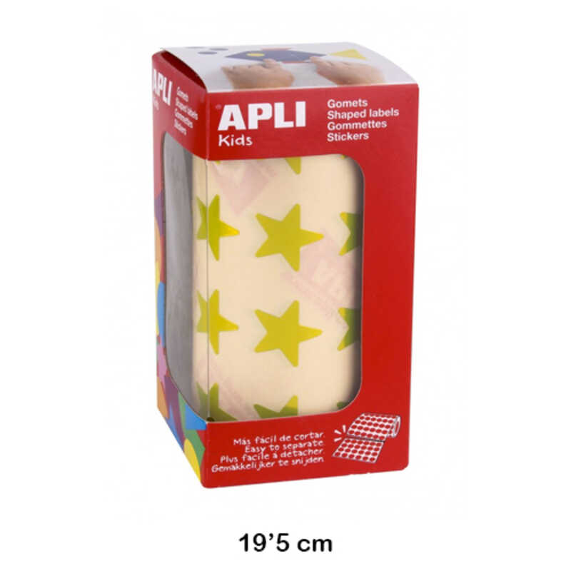 ROLLO GOMET ESTRELLA METALIZADO AMARILL