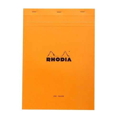 BLOC RHODIA ORANGE GRAP. 80H 80G 21X29