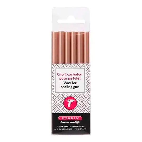PAQ. 6 BARRAS LACRE ROSA DOR