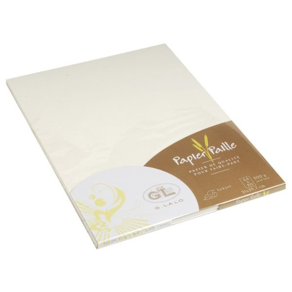 PAQ. 20H A4 200G PAPEL DE PAJA
