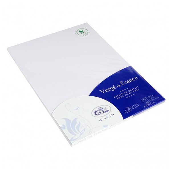 CAJITA 50H A4 VERGE 100G BLANCO
