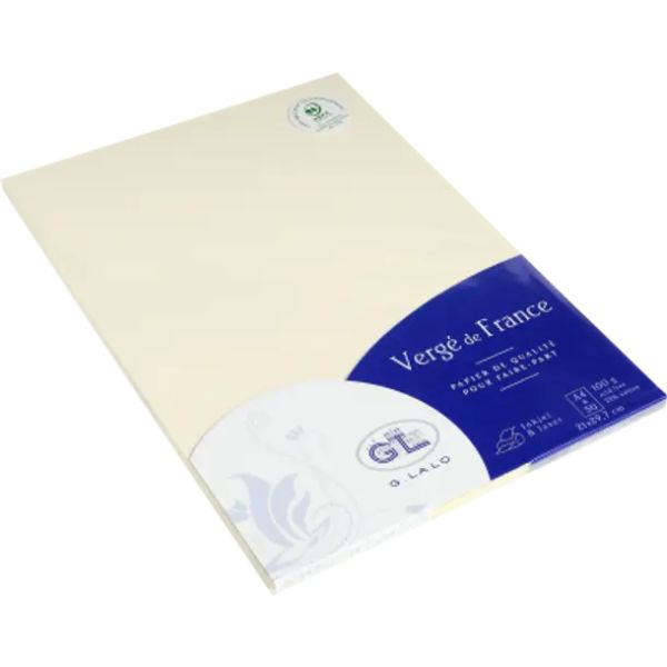 CAJITA 50H A4 VERGE 100G MARFIL