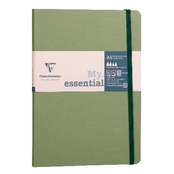 CUADERNO COSIDO 14,8X21 96H ESSENC.VERDE