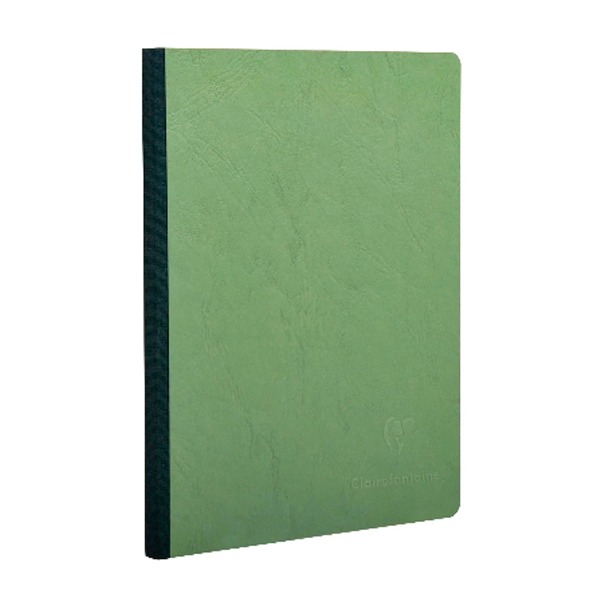 CUADERNO COSIDO 14,8X21 LISO VERDE