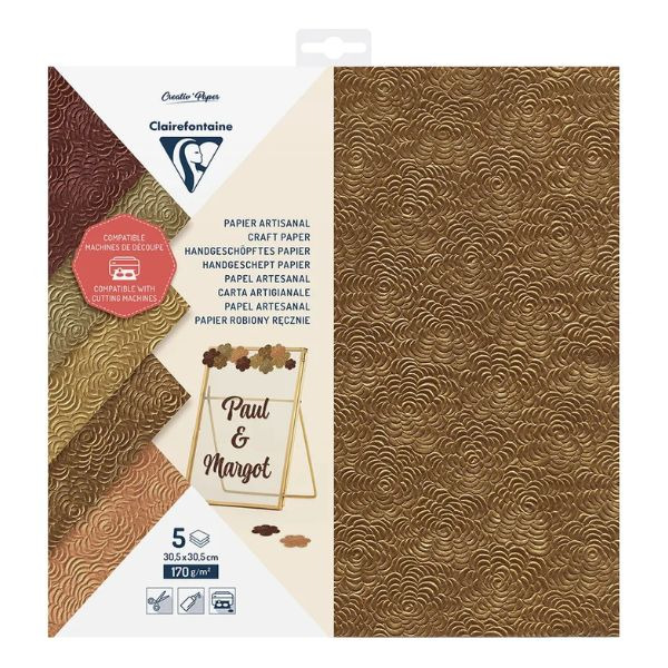PAQ.5H PAPEL ARTESANAL 30'5X30'5 170GR