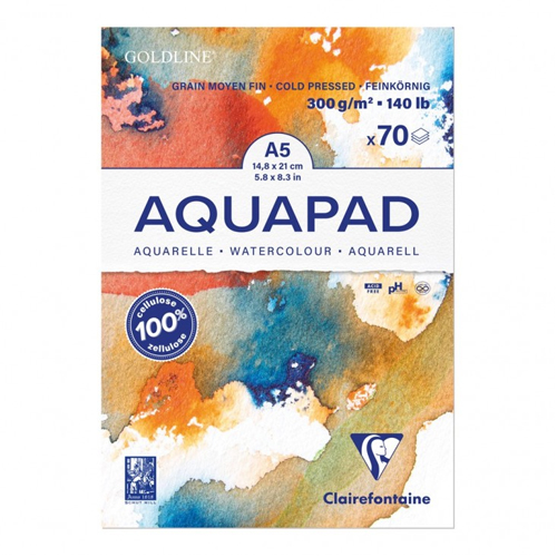 BLOC ACUARELA 300G GRANO M/F 70H A5