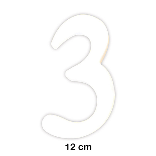 NUMERO '3' 12CM. DECOPATCH