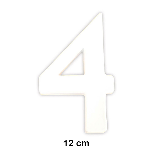 NUMERO '4' 12CM. DECOPATCH