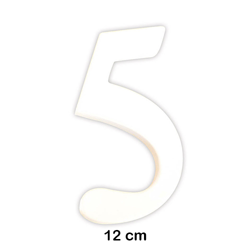 NUMERO '5' 12CM. DECOPATCH