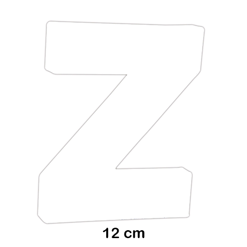 LETRA 'Z' 12CM DECOPATCH